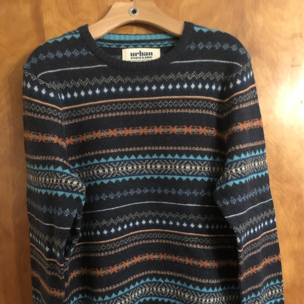 Knit pattern sweater